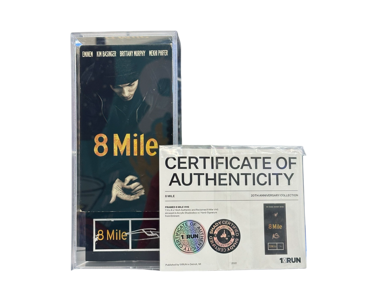 FRAMED 8 MILE VHS (SIGNED) Eminem – shoegamemanila