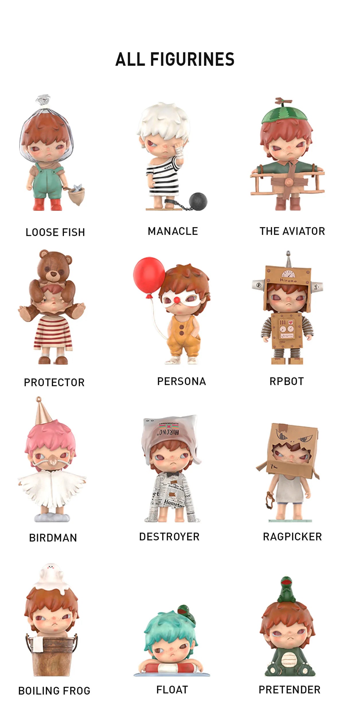 Pop Mart Hirono Little Mischief Series (Sold per piece