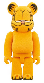 Load image into Gallery viewer, Bearbrick x Garfield Flocky Ver. 100% &amp; 400% Set
