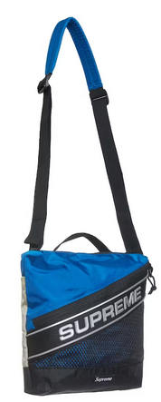 Supreme Logo Shoulder Bag Blue x-pac