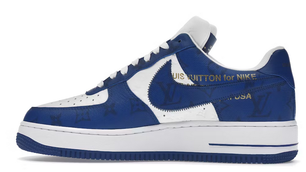 Louis Vuitton Nike Air Force 1 Low By Virgil Abloh White Royal