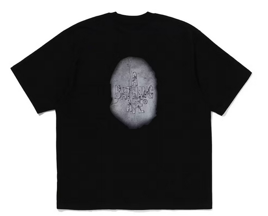 BAPE Multi Logo Big Ape Head Relaxed Fit Tee Black