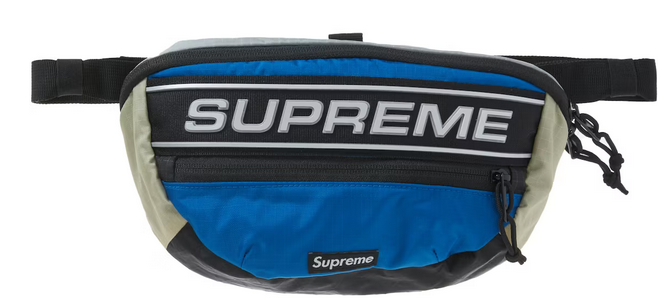 Supreme Logo Waist Bag Blue