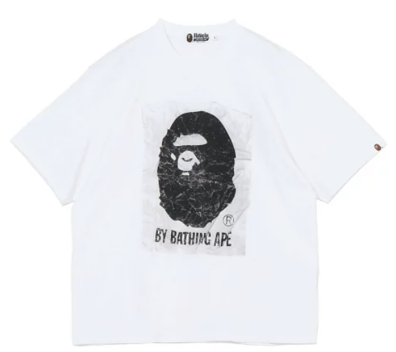 BAPE BY A BATHING APE RELAXED FIT TEE WHITE