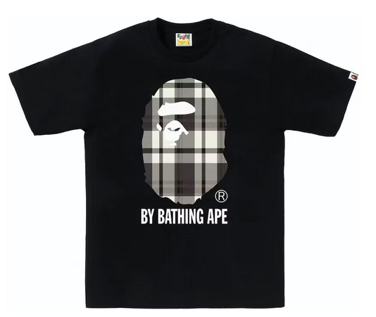 BAPE Check By Bathing Ape Tee Black