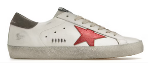 Golden Goose Super-Star White Red Grey