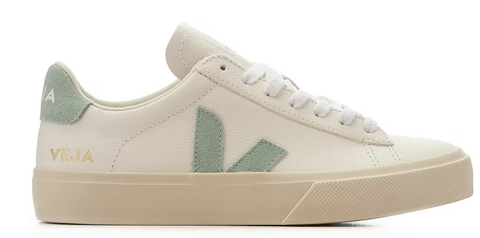 Veja Campo Low Chromefree Leather White Matcha (W)