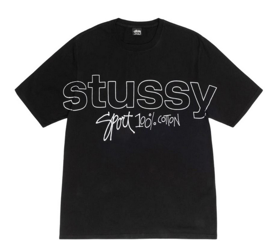 Stussy Sport 100% Pigment Dyed Tee Black