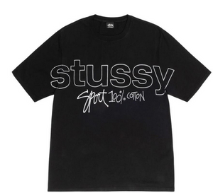 Stussy Sport 100% Pigment Dyed Tee Black