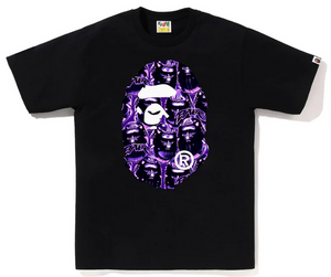 Bape Ape Head Graffiti Big Ape Head Tee Black