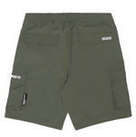 Load image into Gallery viewer, AAPE Moonface relaxed cargo shorts Army Green
