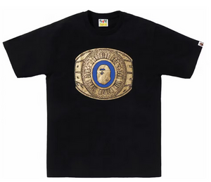 BAPE Foil Bape College Ring Tee Black