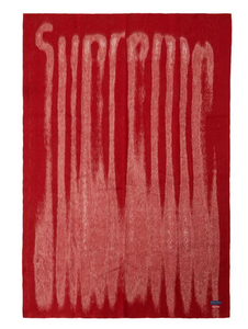 Supreme Blurred Logo Blanket Red