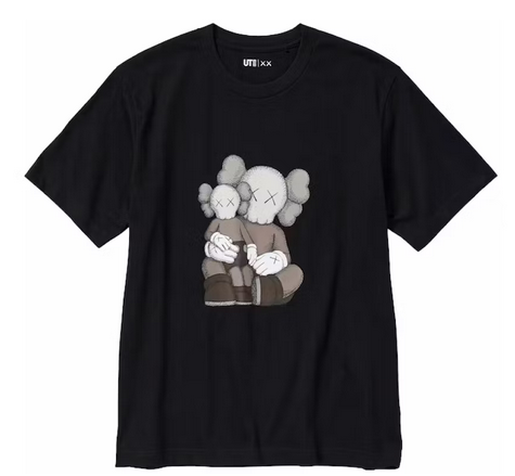 KAWS x Uniqlo UT Short Sleeve Graphic T-shirt Black