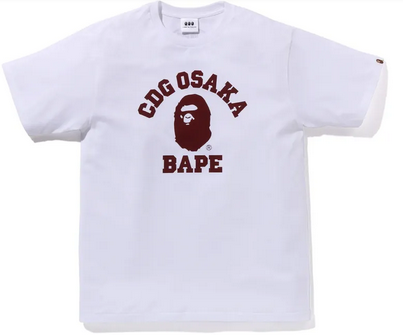 Bape Cdg Osaka College Tee White