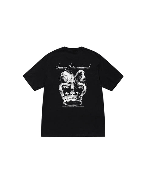 Stussy Dog Crown Tee Black – shoegamemanila Stussy Dog Crown Tee Black – shoegamemanila
