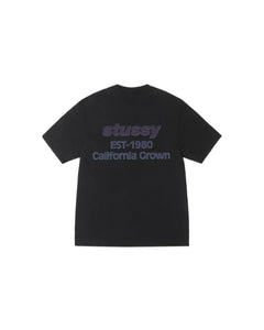 Stussy California Grown Tee Black Pigment Dyed