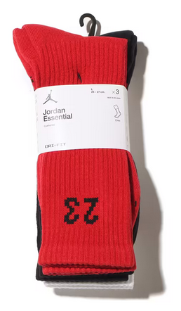 JORDAN ESSENTIALS CREW SOCKS (3 PAIRS)