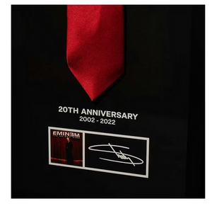 Eminem The Enimem Show Framed Shady Red Tie (Signed) Ed. 150