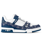 Load image into Gallery viewer, Louis Vuitton LV Trainer Monogram Denim White Blue
