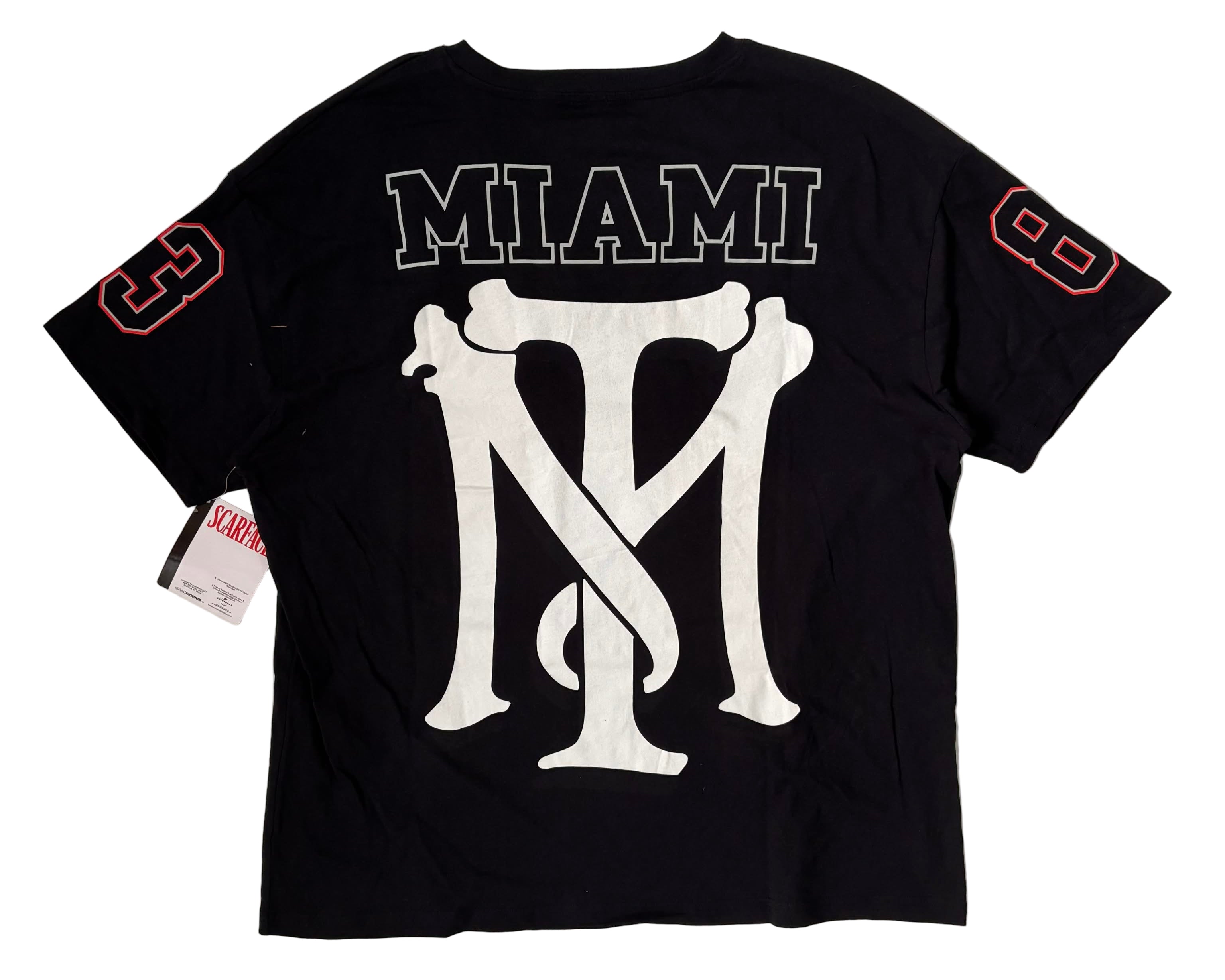 Scarface Tony Montana Cotton Football Jersey Black