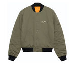 Load image into Gallery viewer, Stussy x Nike Reversible Varsity Jacket (Asia Sizing)Medium Olive/Bright Mandarin
