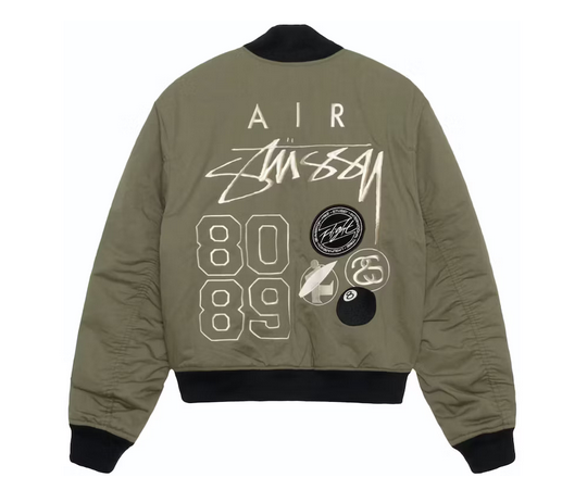 Stussy x Nike Reversible Varsity Jacket (Asia Sizing)Medium Olive Stussy x Nike Reversible Varsity Jacket (Asia Sizing)Medium Olive
