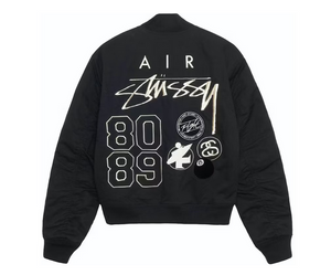 Stussy x Nike Reversible Varsity Jacket (Asia Sizing) Black/Sail