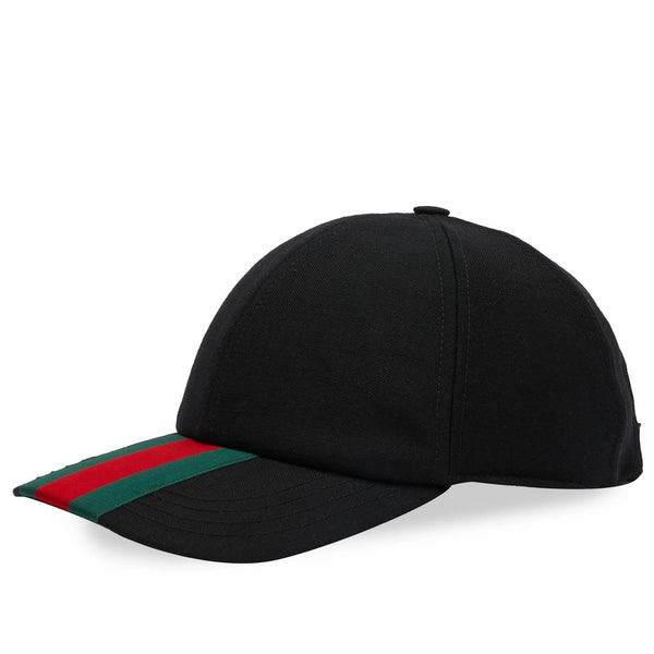 Gucci Canvas Baseball Hat with Web in Black – shoegamemanila display picture 2
