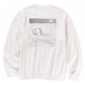 KAWS x Uniqlo Longsleeve Sweatshirt (US Sizing) Off White