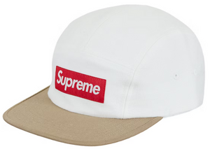 Supreme 2-Tone Camp Cap (FW23) White