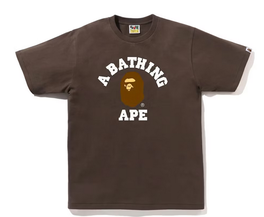 BAPE College Tee Brown