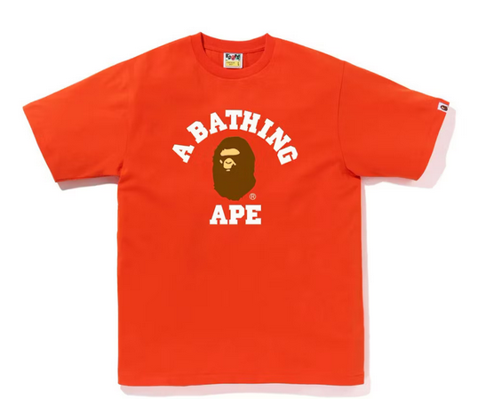 BAPE College Tee (SS23) Orange