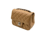 Load image into Gallery viewer, CHANEL Mini Rectangle Classic Flap Lambskin Dark Beige (Like New)
