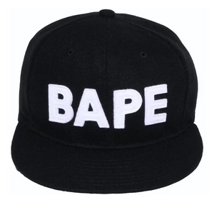 BAPE Patch Snapback Cap Black