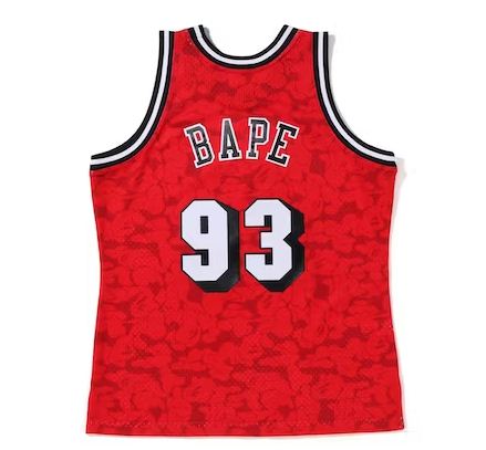 BAPE x Mitchell & Ness Miami Heat Jersey