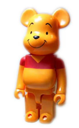 Bearbrick Disney Winnie The Pooh 2002 Character Convention 400% Yellow (VINTAGE) (NO BOX)