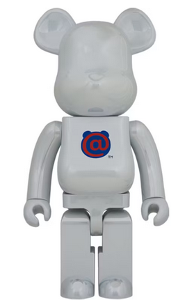 Bearbrick 20th Anniv. 1st Model 1000% White Chrome