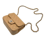 Load image into Gallery viewer, CHANEL Mini Rectangle Classic Flap Lambskin Dark Beige (Like New)
