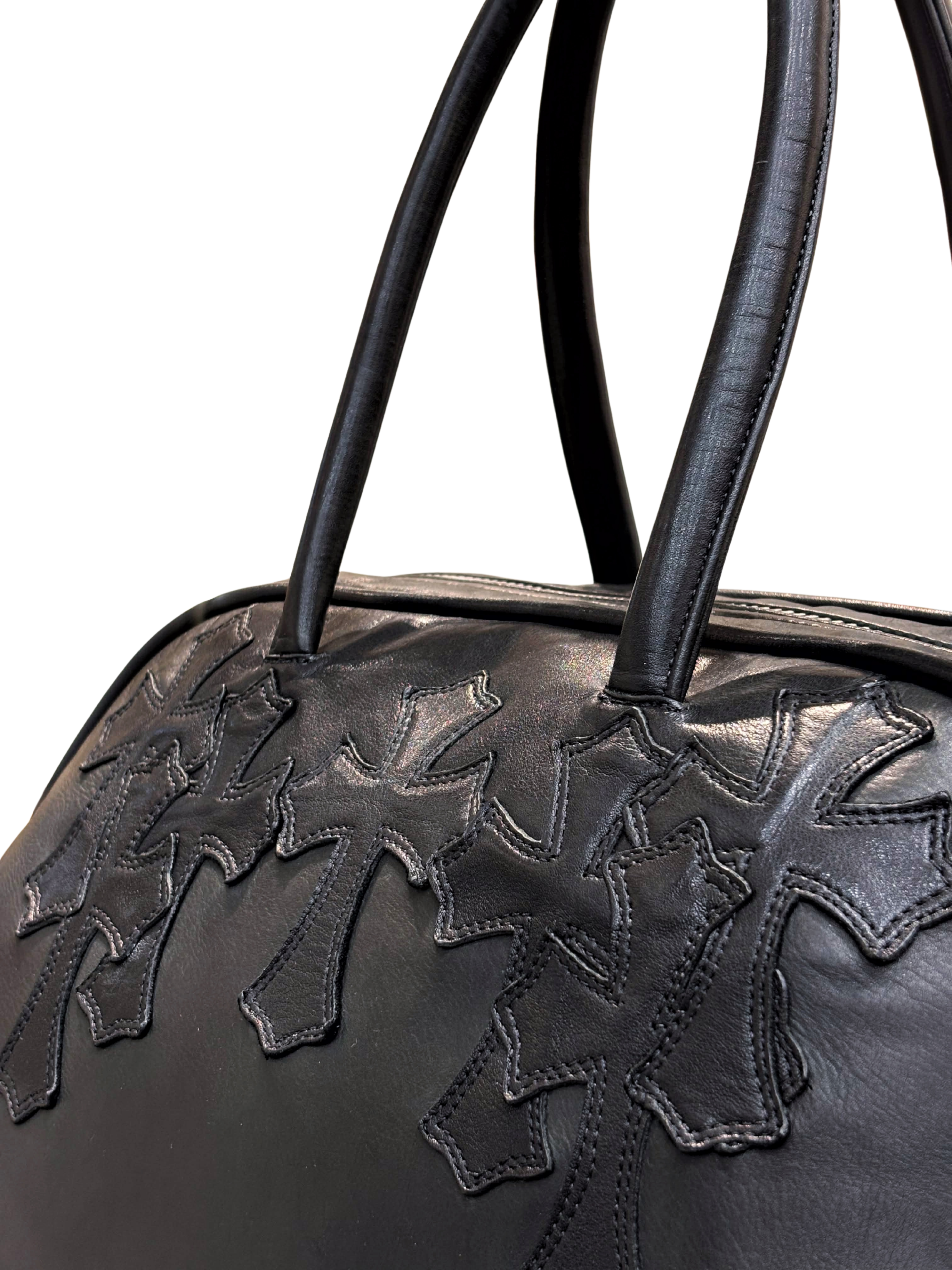 Chrome Hearts Gym Bag Boston Cross Black