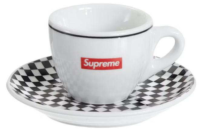 Supreme IPA Porcellane Aosta Espresso Set (Set of 2) Black