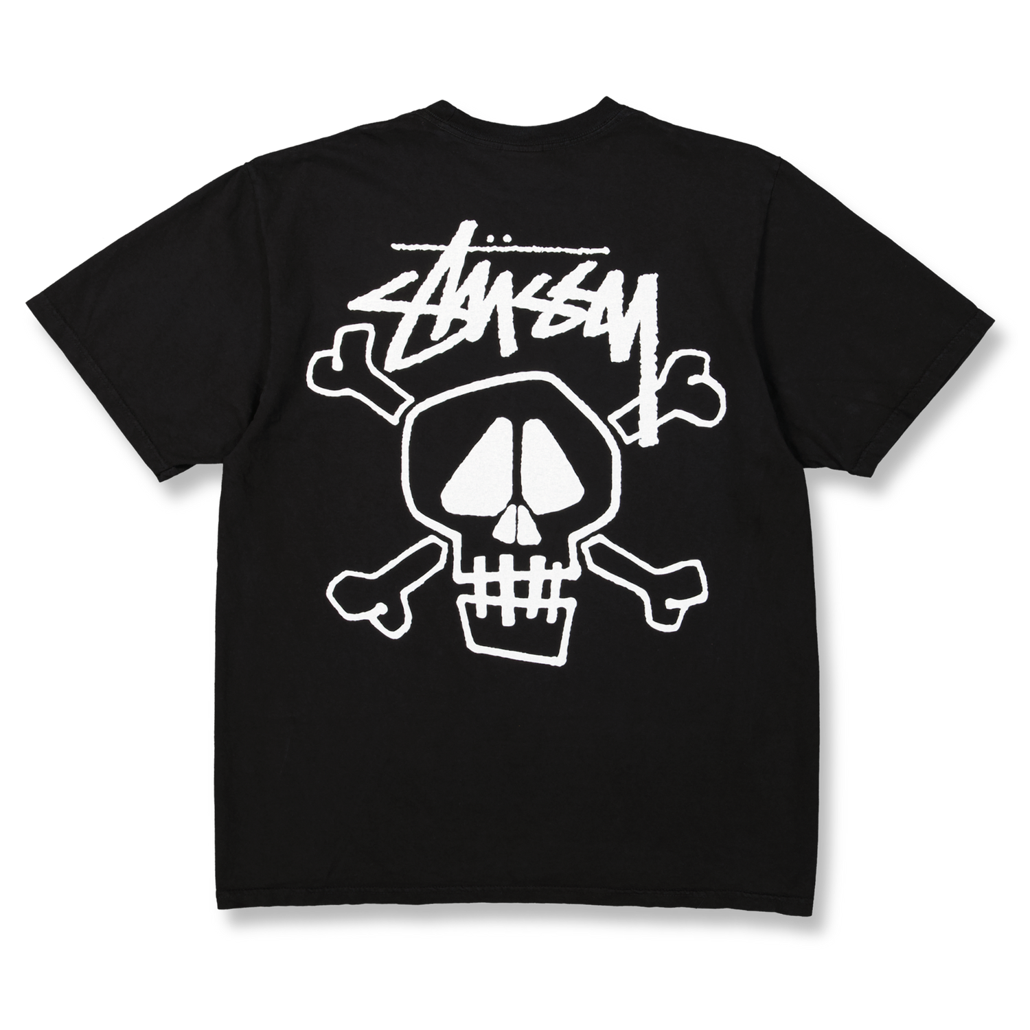 ★関税込★Stussy★Skull & Bones Pigment Dyed T-Shirt Black★ Stussy Skull & Bones Pig Dyed Tee – shoegamemanila