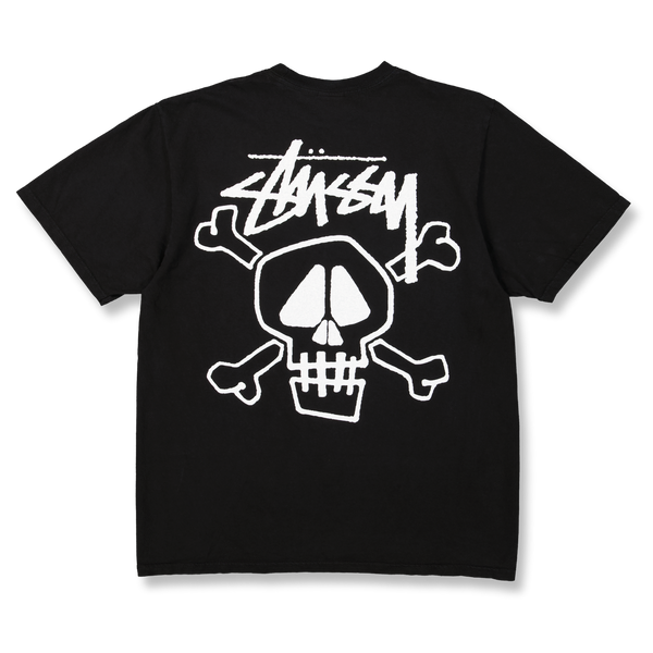 Stussy Skull & Bones Pig Dyed Tee – shoegamemanila