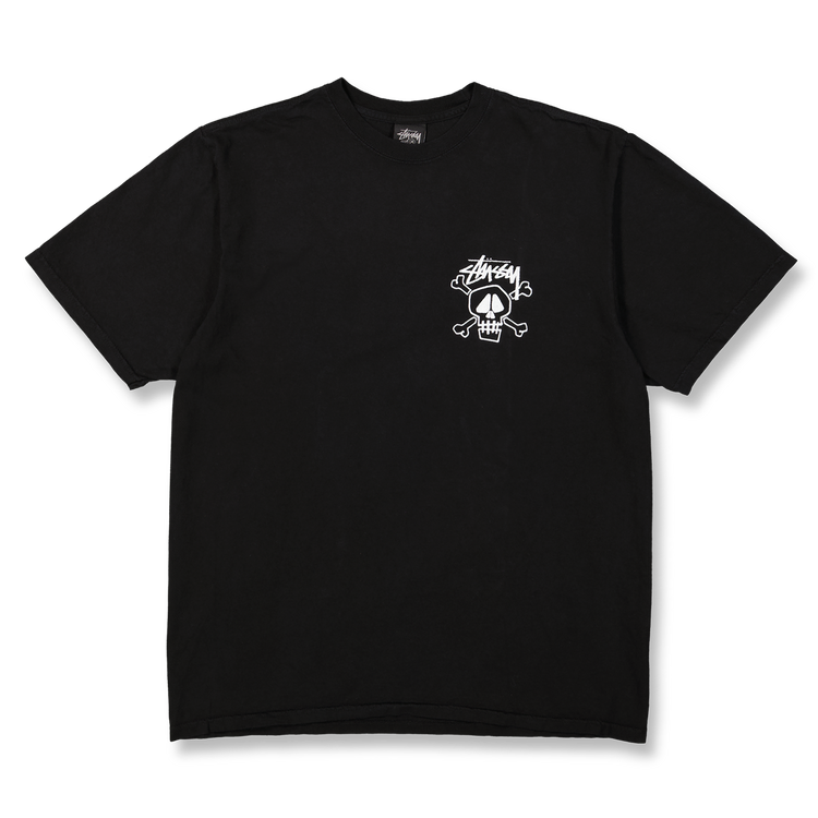 Stussy Skull & Bones Pig Dyed Tee – shoegamemanila