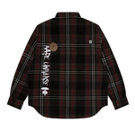 Load image into Gallery viewer, AAPE Moonface patch plaid shirt Black
