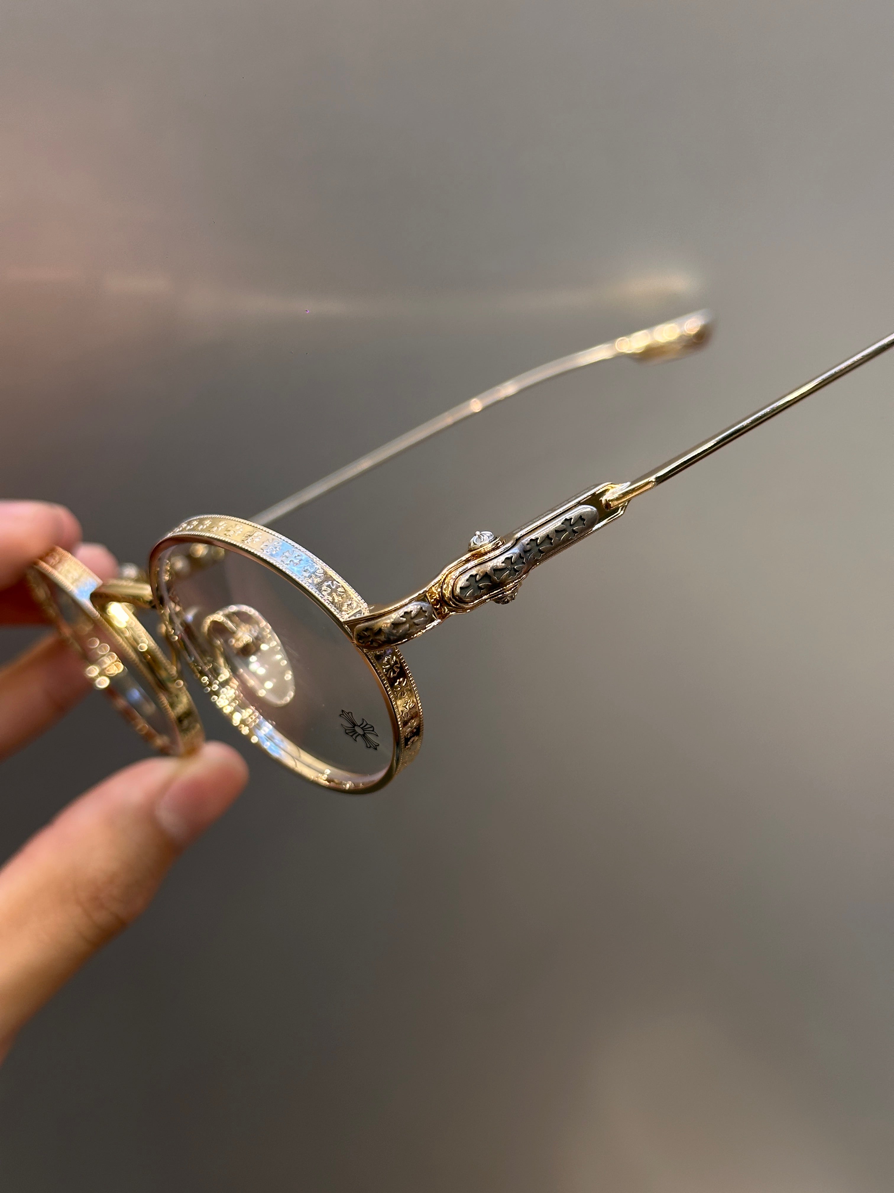 Chrome Hearts Honey Dipped Glasses (Gold Frame)