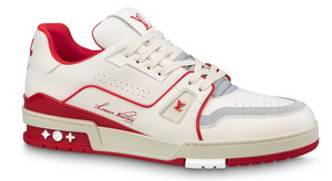 Louis Vuitton Trainer #54 Signature White Red