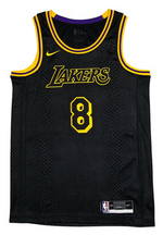 Load image into Gallery viewer, Nike Los Angeles Lakers Kobe Bryant Black Mamba City Edition Swingman JerseyBlack/Gold
