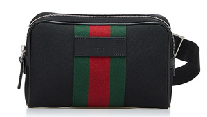 Gucci Canvas Web Belt Bag Black