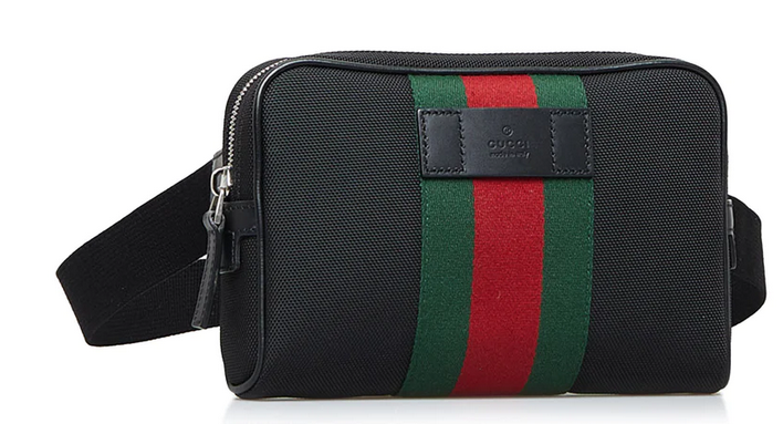 Gucci Canvas Web Belt Bag Black